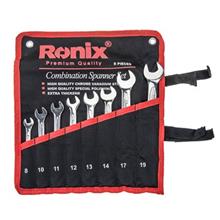 مجموعه 8 تایی آچار یکسرتخت-یکسررینگ رونیکس مدل RH-2101 Ronix RH-2101 8Pcs Combination Wrench Set